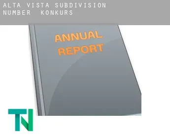 Alta Vista Subdivision Number 1  Konkurs