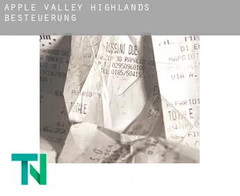 Apple Valley Highlands  Besteuerung